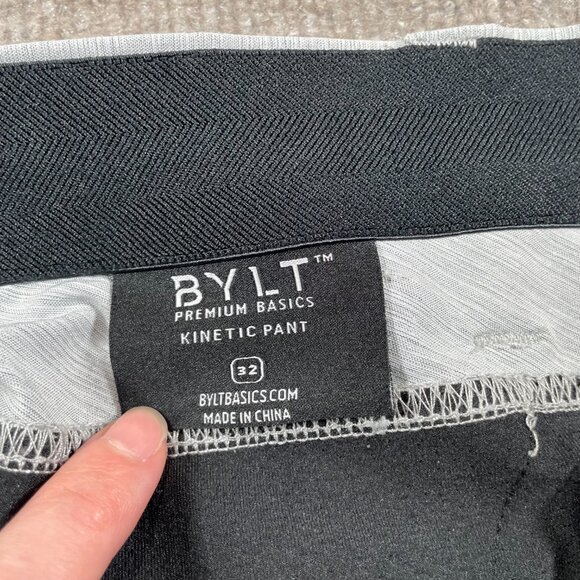 Bylt Kinetic Pants Mens Size 32 Gray Chino Golf - Picture 6 of 13